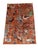 A beautiful pictorial wool rug featuring a peacock and tree of life design in warm orange tones. Its natural dyes and...
