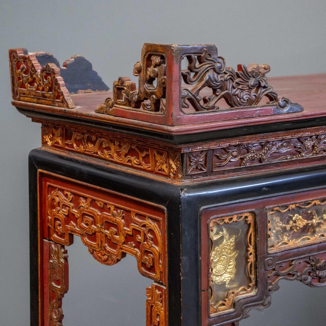 Early 20th Century Antique Parcel Gilt Altar Table For Sale - Image 5 of 15