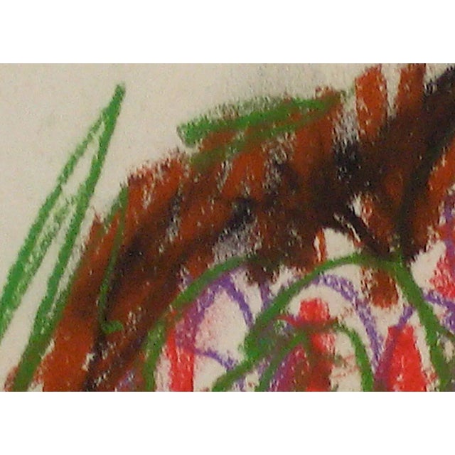 Abstract Expressionism Gary Lee Shaffer Colorful Abstract Expressionist Study in Pastel With Red and Blue, 1963 1963 For Sale - Image 3 of 5