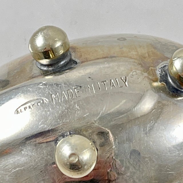 Mid-Century Modern Era Italian Silver Individual Au Jus Sauce Boats, Set of Six For Sale - Image 11 of 11