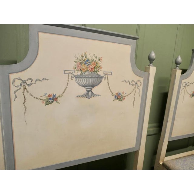 Hand-Painted Twin Beds, 1960s, Set of 2 For Sale - Image 3 of 8