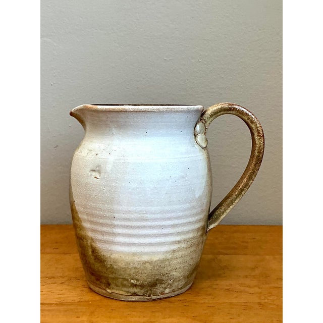 Vintage Aboriginal Studio Pottery Pitcher For Sale - Image 4 of 12