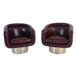 Leon Rosen for Pace Swivel Lounge Chairs, 1970 For Sale