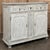 18th Century Country French Hand-Carved Whitewashed Buffet For Sale - Image 4 of 18