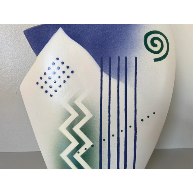 1990s John Bergen Postmodern Ceramic Vase/Sold For Sale - Image 5 of 10