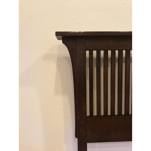 Stickley Mission Oak Spindle King Size Bed Chairish