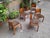 Vintage Chairs in Light Wood and Fabric Seat with Curved Backrest, 1960s, Set of 5 For Sale - Image 11 of 12