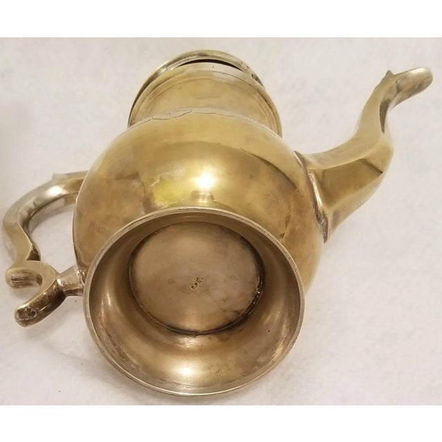 Vintage e.p.n.s. England Floral Etched Silver Coffee Pot For Sale In Phoenix - Image 6 of 10