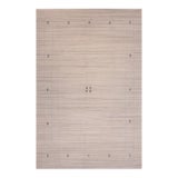 Contemporary Gabbeh Donald Ivory Wool Rug - 9'0''x12'0'' For Sale
