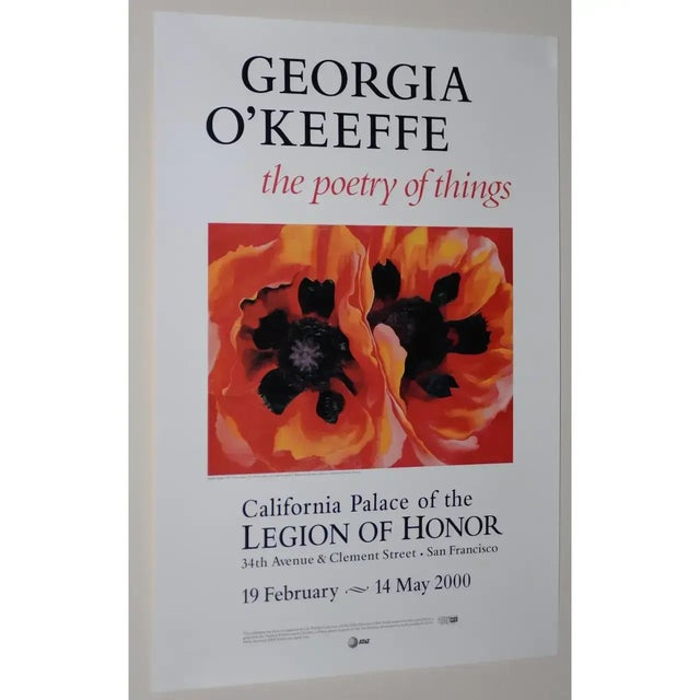 Georgia O'Keeffe "The Poetry of Things" Exhibition Poster San Francisco c.2000 For Sale - Image 9 of 9