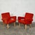 This striking pair of Czechoslovakian armchairs is a quintessential example of mid-century modern design from Eastern...