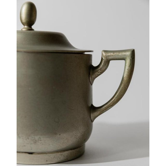 Vintage Classic Silver Plated Lidded Box with Handle, 1950s For Sale - Image 5 of 12