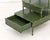 Modern Green Lacquered Three-Tier Bedside Table For Sale - Image 3 of 7