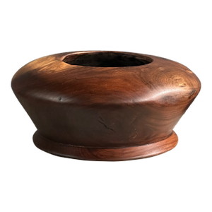 Vintage Turned Walnut Vase Form Signed