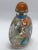 Late 20th Century Clear Glass Snuff Bottle With Painted Enamel Flowers and Yongzheng Mark For Sale - Image 12 of 13