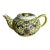 Chinese Hand Painted Yellow Floral Porcelain Famille Tea Pot For Sale