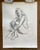 Contemporary Original Life Drawing, Female Figure News For Sale - Image 3 of 4