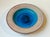 Sea of glaze dish or centerpiece bowl' decorated with blue center glazes and executed by the danish ceramist nils kähler...
