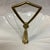 California Pottery Cream White Relish Dish Tray With Gold Metal Handle For Sale - Image 12 of 12