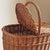 Wood Mid Century Rustic European-Style Oval Picnic Basket For Sale - Image 7 of 14
