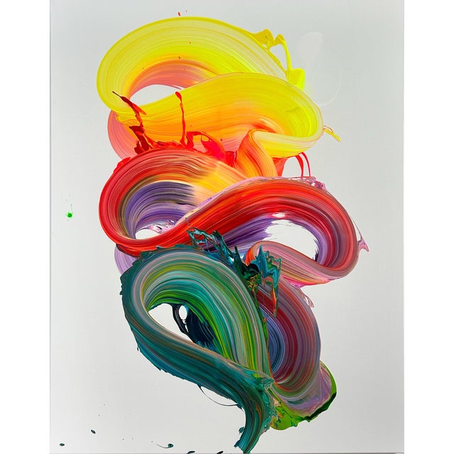 2020s Contemporary Abstract Acrylic on Canvas "On Purpose" by Nikolaos Schizas For Sale - Image 5 of 5