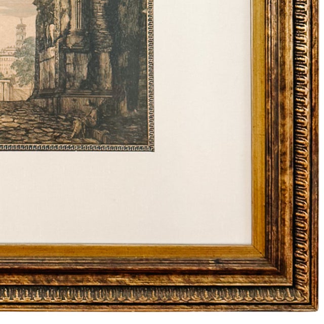 Large 19th Century Luigi Rossini Architectural Roman Arch Etchings - A Pair For Sale - Image 10 of 11