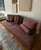 Medium settee, Prado , maple coccinelle, viscose, linen, polyester Extra gray suede cushion and matching throw and bolster...