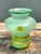 Celadon Vintage Italian Hand Blown Glass Vase For Sale - Image 8 of 12
