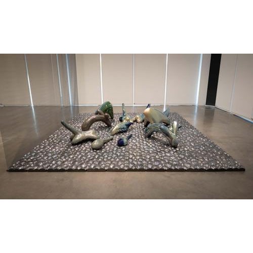 Birds of the Pari Daiza Sculptural Object by Caspi Ceramics Nl For Sale - Image 4 of 5