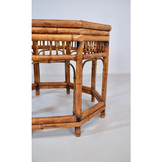 Vintage Brighton Pavilion Style Bamboo Side Tables, 1970s For Sale In Philadelphia - Image 6 of 8