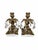 Vintage Mid Century Hollywood Regency Marble Base Candleholders Made in Italy - A Pair For Sale - Image 4 of 7
