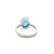 Not Yet Made - Made To Order 9x7 Mm Oval Cut Blue Topaz Silver Solitaire Ring by Carat&her - Size 8 For Sale - Image 5 of 12