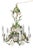Vintage Italian Tole Daisy Chandelier - 6 Arms For Sale - Image 4 of 14