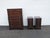 Kindel Tall and Narrow Mahogany Nightstands End Bedside Tables a Pair 6443 For Sale - Image 17 of 17