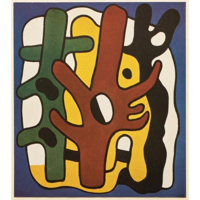 1948 After Fernand Léger "Composition", First Edition Period Pop Art Offset Lithograph For Sale - Image 4 of 9