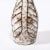 Ceramic Mid-Century Modernist White and Earth Toned Tapered Ceramic Vase With Leaf Motif For Sale - Image 7 of 13