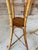 Vintage Pair of Faux Bamboo and Woven Rattan Plant Stands For Sale In Naples, FL - Image 6 of 12