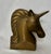 1960s Mid-20th Century Brass Unicorn Head Sculpture With Swept Mane For Sale - Image 5 of 6