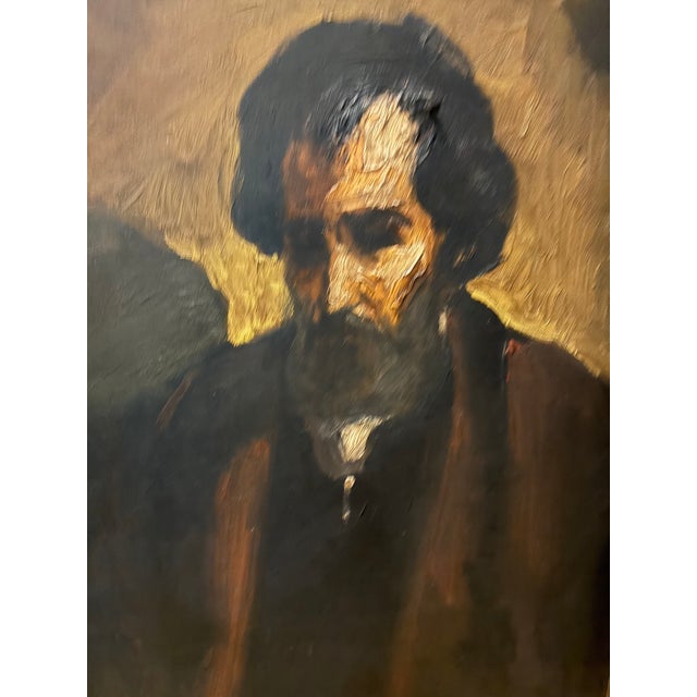 Figurative 1950s Large Statement Portrait Painting by Sergio Ladron De Guevara For Sale - Image 3 of 6