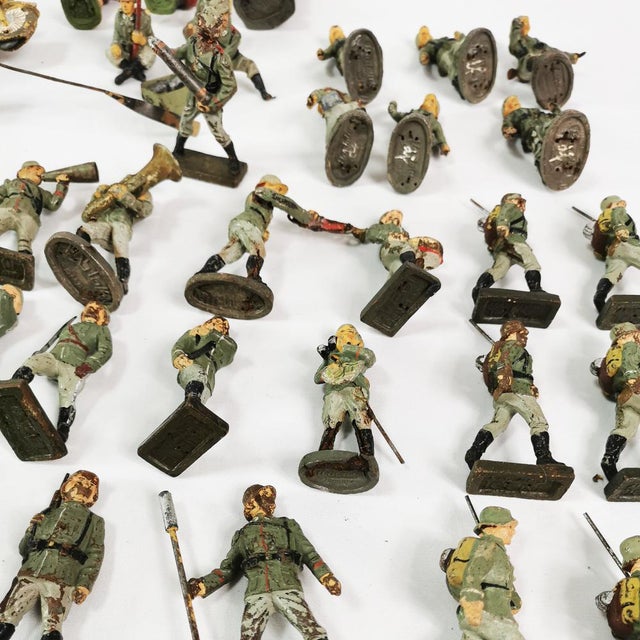 German Soldier Figurines, 1930s, Set of 40 For Sale - Image 4 of 16