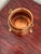 Anthropologie Vintage Hand Hammered Copper Cauldron Planter With Brass Handle and Feet For Sale - Image 4 of 5