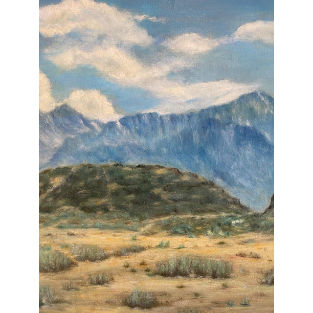 Vintage Painting of Desert Landscape - Signed For Sale - Image 4 of 6