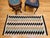 Vintage Navajo Rug, Eye Dazzler Pattern, Wool & Cotton, Native American Wall Art, 3x5 For Sale - Image 11 of 12