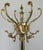 Vintage French Ornate Brass Coat Rack For Sale - Image 6 of 14