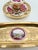 Antique Paris Porcelain Inkwell and Pen Tray with Watteau Scenes and Gilt Brass, 19th Century, Set of 2 For Sale - Image 4 of 15