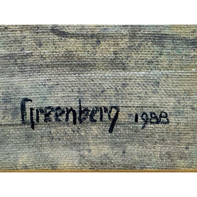 Pair of Berlin & Vienna Landmarks Oil Paintings, 1988 by Greenberg For Sale - Image 9 of 12