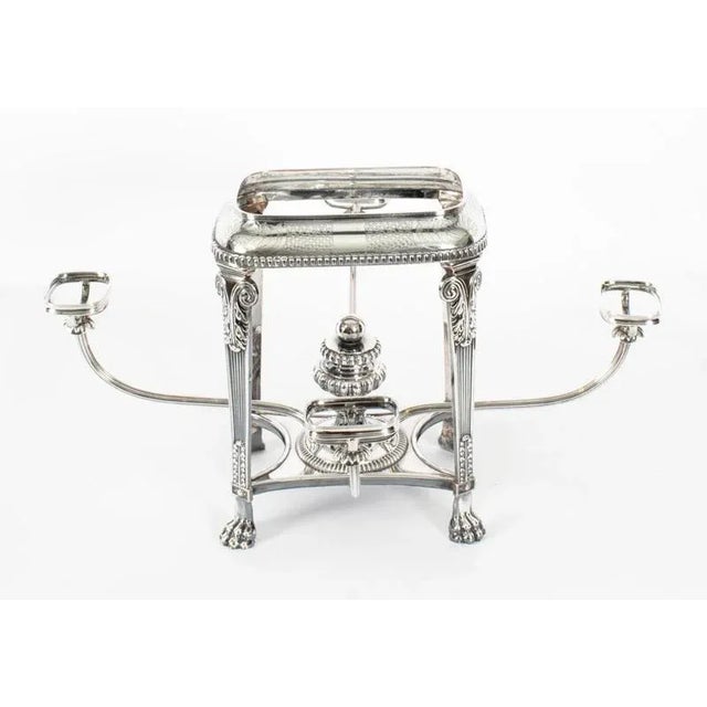 19th Century Sheffield Plate Cut Glass Epergne Centrepiece, 1820s For Sale - Image 11 of 17