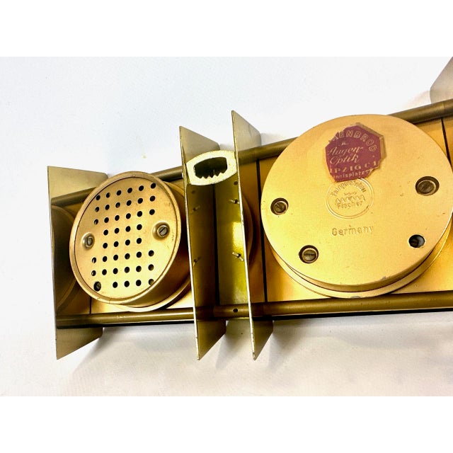 Art Deco Brass Weather Station from Fischer, 1940s For Sale - Image 10 of 11