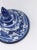 Mid-20th Century Jingdezhen China, Blue and White Covered Pagoda Jar With Brass Bands and Shunzhi Seal Mark For Sale - Image 10 of 12