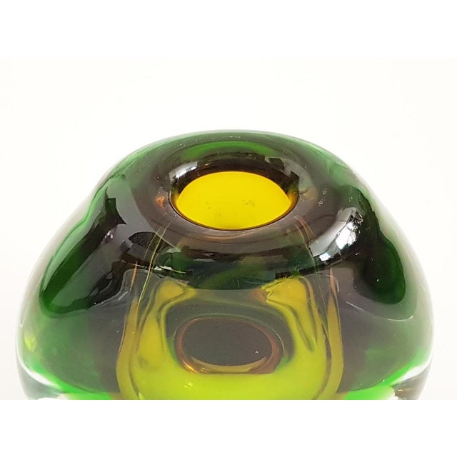 Submerged Glass Vase by Vladimir Mika for Moser, 1967 For Sale - Image 4 of 7